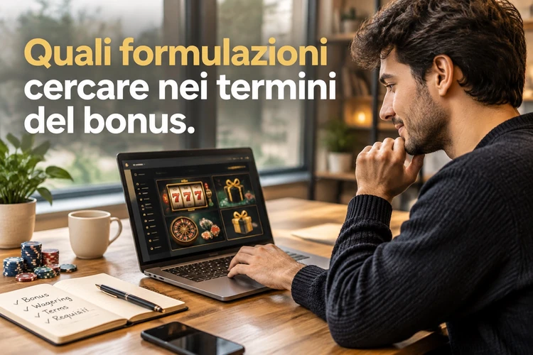 Quali formulazioni cercare nei termini del bonus