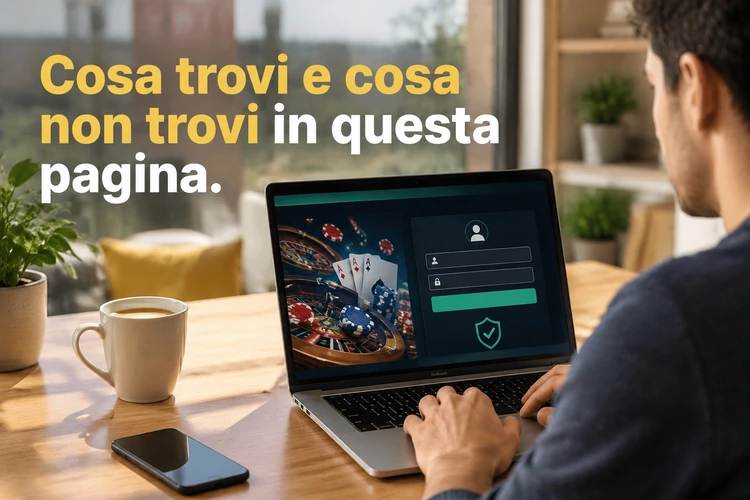 Cosa trovi e cosa non trovi in questa pagina